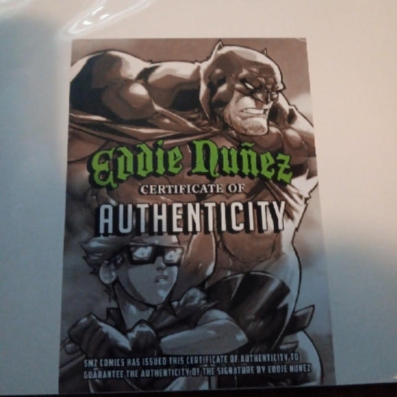 T.M.N.T. Raphael/Batmans Joker Original Sketch By Eddie Nunez Signed With COA - Picture 2 of 2